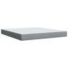 vidaXL Sommier &agrave; lattes de lit avec matelas Gris clair 180x200cm Tissu