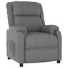 vidaXL Fauteuil de massage Gris Similicuir
