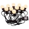 HI Cha&icirc;ne d'&eacute;clairage LED avec 20 boules 1250 cm