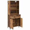 vidaXL Haut Armoire Bois Ancien 69,5 x 34 x 180 cm Bois d'ing&eacute;nierie