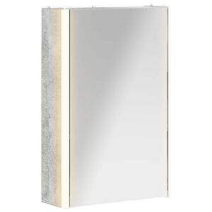 vidaXL Armoire Miroir de Salle de Bain Gris b&eacute;ton 33 x 11,5 x 50 cm