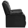 vidaXL Canap&eacute; inclinable Noir Similicuir