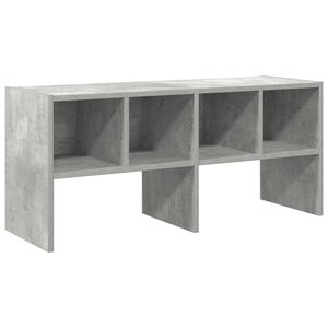 vidaXL &Eacute;tag&egrave;re &agrave; chaussures empilable gris b&eacute;ton 89,5x30x40 cm
