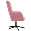 vidaXL Chaise de relaxation Rose Velours