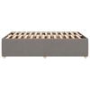 vidaXL Cadre de lit sans matelas taupe 120x200 cm tissu