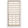 vidaXL Cadre de lit Blanc 75 x 190 cm Bois de pin massif
