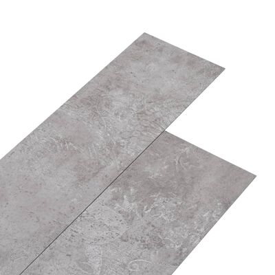 vidaXL Planches de plancher PVC Non auto-adhésif 5,26m² 2mm Gris terre