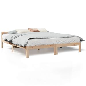 vidaXL Cadre de lit sans matelas 160x200 cm bois massif de pin