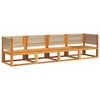 vidaXL Ensemble de canapés de jardin 4 pièces avec coussins en bois d'acacia et corde