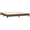 vidaXL Sommier &agrave; lattes de lit avec matelas Marron fonc&eacute; 200x200 cm