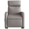 vidaXL Fauteuil inclinable taupe tissu