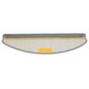 vidaXL Tapis d'escalier 10 pièces 65 x 21 x 4 cm Gris Demi-rond Grand