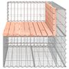 vidaXL Banc jardin design gabion 122x71x65,5 cm bois massif de douglas
