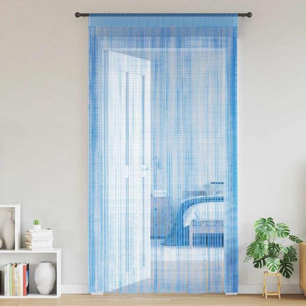 vidaXL Rideau en fils 2 pcs 140 x 250 cm bleu clair