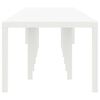 vidaXL Table de jardin pour repas Blanc 400 x 100 x 73 cm polyrotin