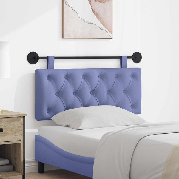 vidaXL T&ecirc;te de lit suspendue Bleu denim 110 x 55 x 7 cm tissu