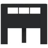 vidaXL Tête de lit à LED noir 120x18,5x103,5 cm bois d'ingénierie
