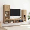 vidaXL Meuble TV 4 pcs ch&ecirc;ne artisanal Bois d'ing&eacute;nierie