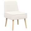 vidaXL Fauteuil &agrave; pantoufle Cr&egrave;me Boucl&eacute;