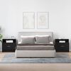 vidaXL Tables de chevet avec tiroir 2 pcs chêne noir 51x31x47 cm