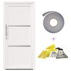 vidaXL Porte Frontale Blanc 108 x 208 cm PVC