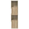 vidaXL Meuble d'angle Ch&ecirc;ne Sonoma 25,5x25x102cm Bois d'ing&eacute;nierie