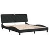 vidaXL Cadre de lit sans matelas noir 160x200 cm velours