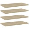 vidaXL Panneau de biblioth&egrave;que 4 pcs ch&ecirc;ne sonoma bois d&rsquo;ing&eacute;nierie