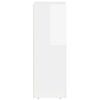 vidaXL Buffet Blanc brillant 59 x 35 x 100,5 cm Bois d'ing&eacute;nierie