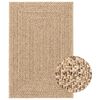 vidaXL Tapis ZIZUR 200x290 cm aspect de jute int&eacute;rieur et ext&eacute;rieur