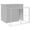 vidaXL Niche pour chien avec cour gris clair 214x253x181 cm