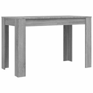 vidaXL Table &agrave; d&icirc;ner sonoma gris 120x60x76 cm bois d'ing&eacute;nierie