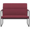 vidaXL Banc Rouge bordeaux 100x64x80 cm Tissu