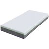 vidaXL Matelas Blanc et Gris 120 x 200 cm Tissu jacquard