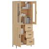 vidaXL Buffet haut Ch&ecirc;ne sonoma 69,5x34x180 cm Bois d'ing&eacute;nierie