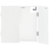 vidaXL Cabinet pour cible ARNHEM Blanc brillant 52,5 x 10,5 x 53,5 cm