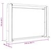 vidaXL Portant de bois de chauffage et housse de pluie acier galvanis&eacute;