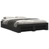 vidaXL Cadre de lit sans matelas noir 160x200 cm bois d'ing&eacute;nierie