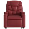 vidaXL Fauteuil inclinable de massage Rouge bordeaux Similicuir