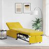 vidaXL Canap&eacute;-Lit Jaune 194 x 67 x 82 cm Velours