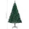 vidaXL Arbre de Noël artificiel pré-éclairé et boules vert 150 cm PVC