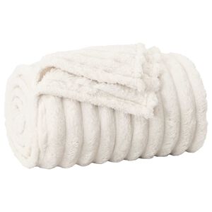 vidaXL plaid Cr&egrave;me 240 x 220 cm 1.37 kg Polaire