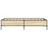 vidaXL Cadre de lit sans matelas ch&ecirc;ne sonoma 100x200 cm