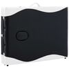 vidaXL Table de massage pliable 3 zones Bois Noir et blanc