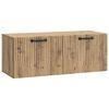 vidaXL Meuble TV mural 78,5 x 31 x 30 cm Ch&ecirc;ne artisanal