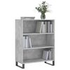 vidaXL Armoire &agrave; &eacute;tag&egrave;res gris b&eacute;ton 69,5x32,5x90 cm bois d'ing&eacute;nierie