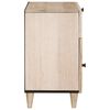 vidaXL Cabinet de chevet Beige 50 x 33 x 60 cm Bois d'acacia massif