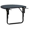 vidaXL Table de balcon 60x60x32 cm Noir R&eacute;sine tress&eacute;e