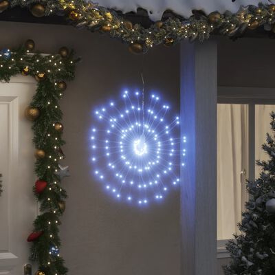 vidaXL Étoile rayonnante de Noël 140 LED 4 pcs blanc froid 17 cm