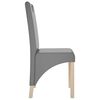 vidaXL Chaises &agrave; manger lot de 2 gris similicuir